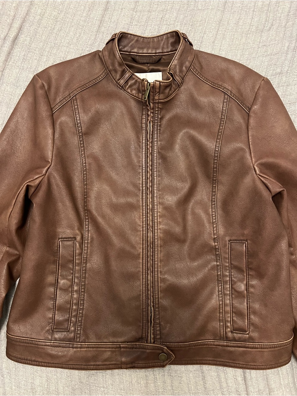 Abercrombie Vegan Leather Jacket